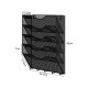 EasyPAG wall-mounted storage box, durable black metal, five-layer pockets, key and cable hooks, suitable for students working from home. EasyPAG wall-mounted storage box, durable black metal, five-layer pockets, key and cable hooks, suitable for students working from home.