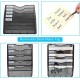 EasyPAG wall-mounted storage box, durable black metal, five-layer pockets, key and cable hooks, suitable for students working from home. EasyPAG wall-mounted storage box, durable black metal, five-layer pockets, key and cable hooks, suitable for students working from home.