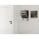 EasyPAG Wall-mounted Organizer, 3 Compartments, Accessory Hook, Black Finish - Efficiently organize documents and magazines, a must-have for home office. EasyPAG Wall-mounted Organizer, 3 Compartments, Accessory Hook, Black Finish - Efficiently organize documents and magazines, a must-have for home office.