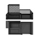 EasyPAG Desktop Organizer - Sturdy Black Metal Mesh, Minimalist Style - Perfect for Office and Students. EasyPAG Desktop Organizer - Sturdy Black Metal Mesh, Minimalist Style - Perfect for Office and Students.