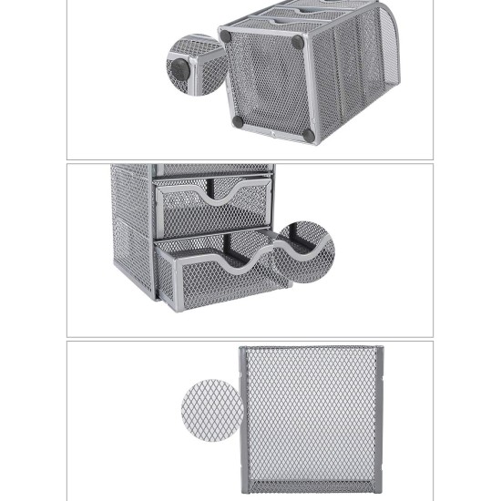 EasyPAG Metal Mesh Organizer, Set, Breathable, Suitable for Office, Home, Storage EasyPAG Metal Mesh Organizer, Set, Breathable, Suitable for Office, Home, Storage