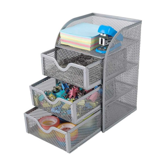 EasyPAG Metal Mesh Organizer, Set, Breathable, Suitable for Office, Home, Storage EasyPAG Metal Mesh Organizer, Set, Breathable, Suitable for Office, Home, Storage