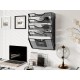 EasyPAG 5-layer wall-mounted document rack is used for document classification and space-saving storage. EasyPAG 5-layer wall-mounted document rack is used for document classification and space-saving storage.