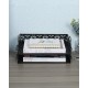 EasyPAG 2-Tier Metal Tray Stackable Storage File Rack Magazine Organizer, Black, Floral Cutout Pattern, Sturdy Handle, Efficient Use of Space. EasyPAG 2-Tier Metal Tray Stackable Storage File Rack Magazine Organizer, Black, Floral Cutout Pattern, Sturdy Handle, Efficient Use of Space.