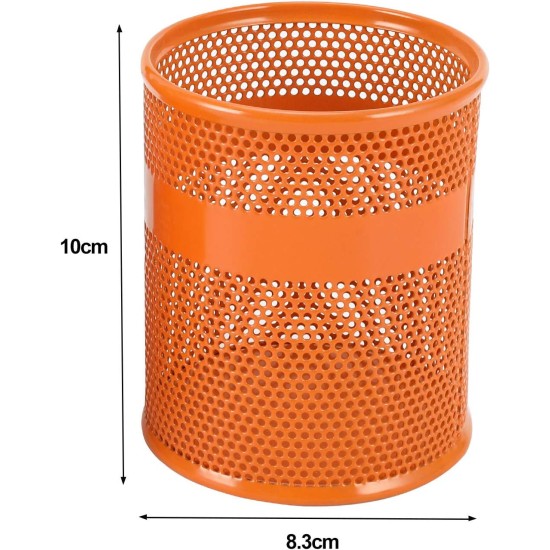 EasyPAG Pencil Holder Makeup Brush Organizer Stationery Storage Box, Cylindrical, Perforated Design, Durable Metal Material, Stylish Office Storage Box. 2 Pack. EasyPAG Pencil Holder Makeup Brush Organizer Stationery Storage Box, Cylindrical, Perforated Design, Durable Metal Material, Stylish Office Storage Box. 2 Pack.