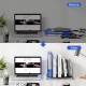 EasyPAG Desktop Office File Rack, File Organizer, Magazine Organizer, Black, Metal Structure.
