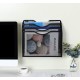 EasyPAG Desk Storage File Rack Paper Organizer, Magazine Storage Rack Black Suitable for office, school and creative studio.