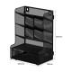 EasyPAG Black Grid Desktop Organizer with Spacious Drawers for Students and Professionals