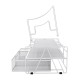 EasyPAG 3-Tier Desktop Office File Folder, File Organizer, Pull-Out Drawer, Great for Office, Home, White.