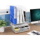 EasyPAG 3-Tier Desktop Office File Folder, File Organizer, Pull-Out Drawer, Great for Office, Home, White.