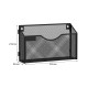 EasyPAG modern black metal grid storage box, suitable for storing desktop items, magazines, etc.