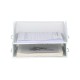 EasyPAG desktop document organizer, double layer, sturdy metal mesh, plenty of space for documents, soft white. Paper document letter organizer.