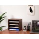 EasyPAG Wood Desktop 4-Tier Desk Tidy File Holder File Organizer, Four Open Compartments, Perfect for File Storage.