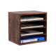 EasyPAG Wood Desktop 4-Tier Desk Tidy File Holder File Organizer, Four Open Compartments, Perfect for File Storage.