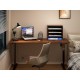 EasyPAG Wood Desktop 4-Tier Desk Tidy File Holder File Organizer, Four Open Compartments, Perfect for File Storage.