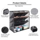EasyPAG 4-Tier Desktop Storage Pen Holder, Multi-Function Organizer, Black, Metal Mesh, Ideal for Office Supplies.