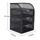 EasyPAG 3-layer drawer storage rack, desktop storage rack, office supply storage rack, perfect for storing office supplies.