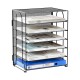 EasyPAG Desktop File Organizer, Black, Metal, Perfect for Office, Home Workspace.