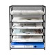 EasyPAG Desktop File Organizer, Black, Metal, Perfect for Office, Home Workspace.