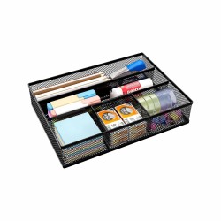 EasyPAG Light Desk Organizer Office Stationery Storage Pen Holder, Multi-compartment Design, Durable, Storage Solution for Tools, Crafts and Office Supplies.